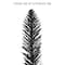 4ft. Pre-Lit Black Artificial Alpine Pencil Christmas Tree, Clear Lights
